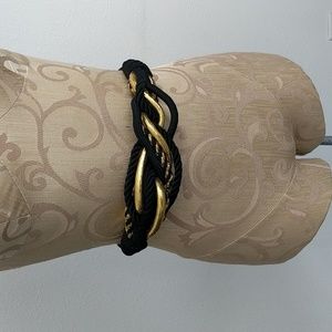 Vintage black and gold belt